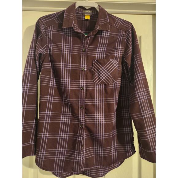 Eddie Bauer Shirt Mens Medium Blue Plaid Long Sleeve Button Down Cotton - Picture 1 of 4